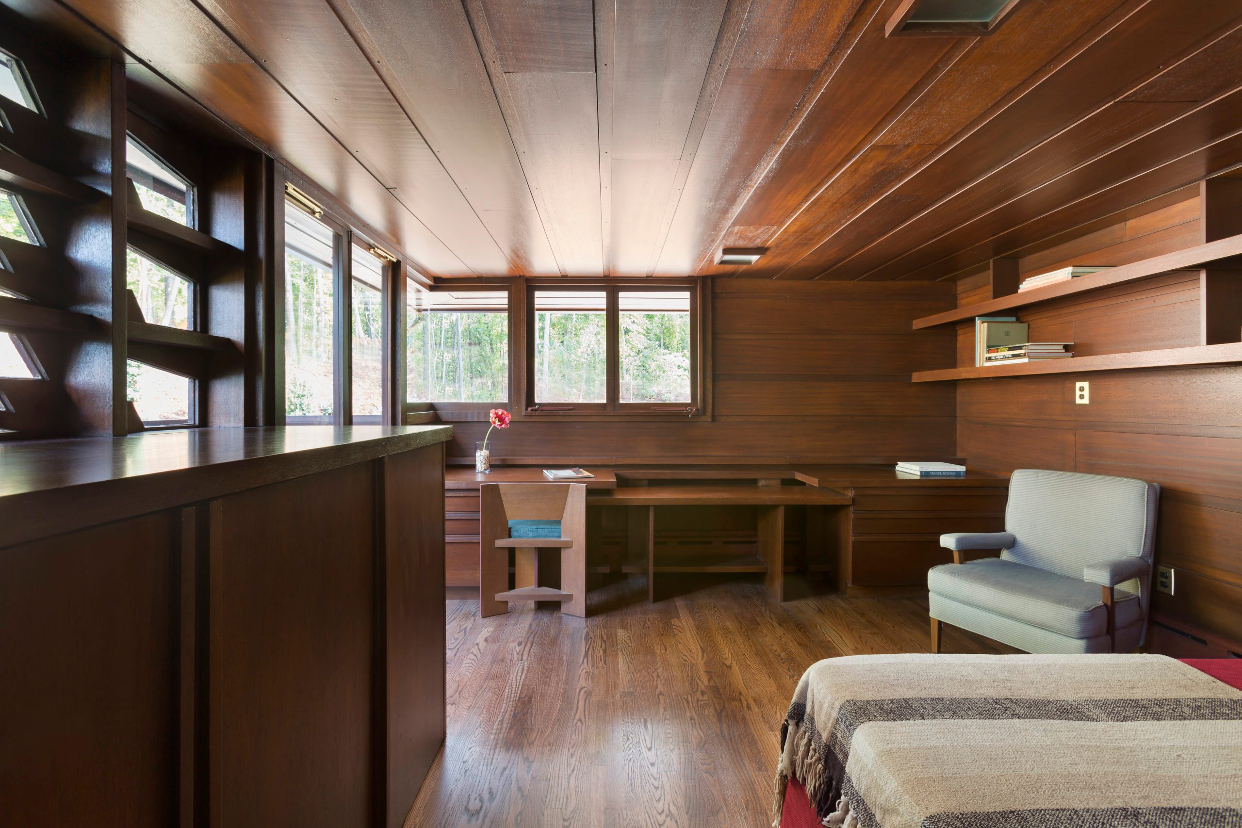 The front guest bedroom.