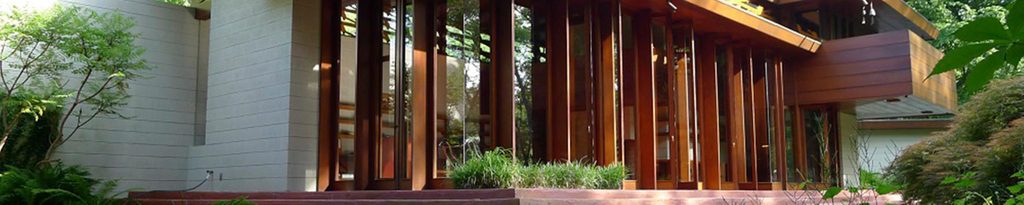 Exterior de la Casa Bachman-Wilson de Frank Lloyd Wright