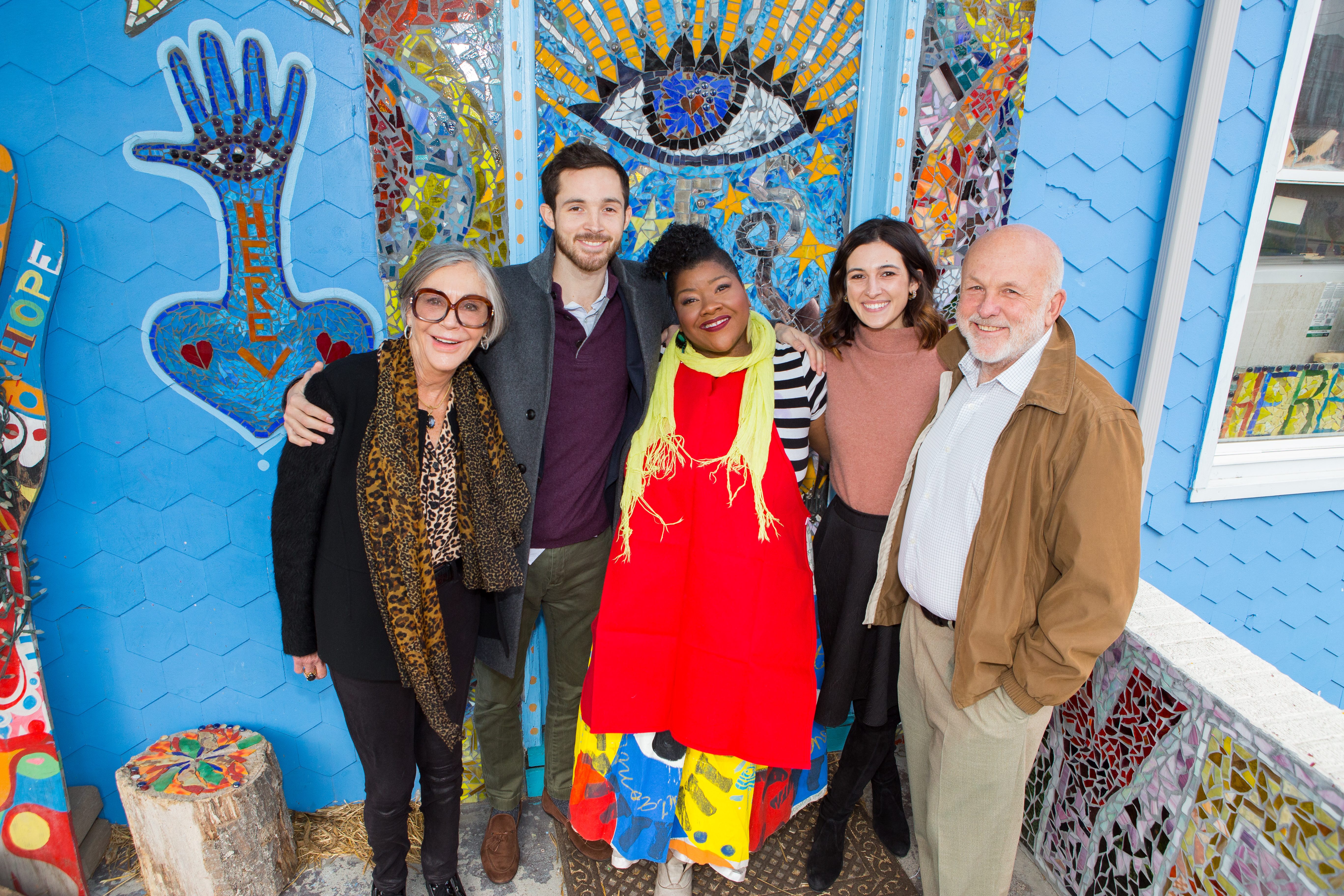 Artist Vanessa German with Alice Walton