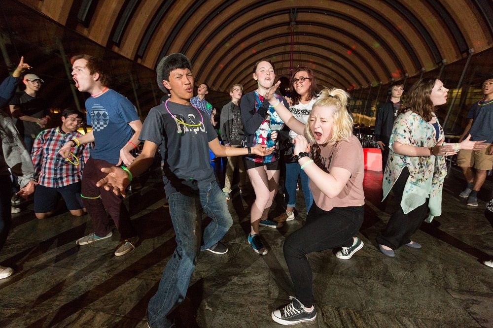 Photo by Marc F. Henning<br />Teen Night event on April 1, 2017, at Crystal Bridges Museum of American Art in Bentonville, Ark.