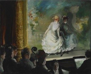 Everett Shinn "A French Music Hall," 1906 Oil on canvas