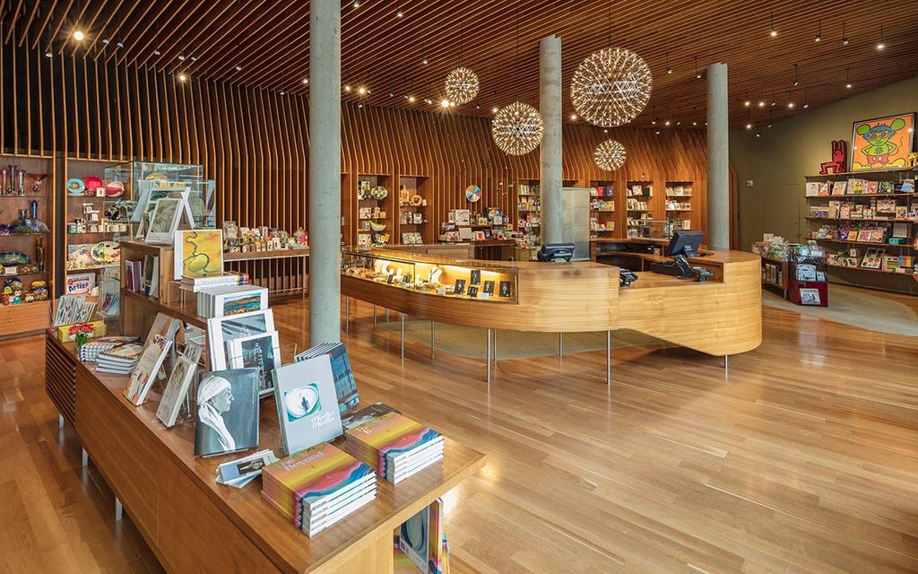 Museum store interior