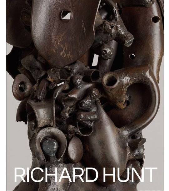 a book cover featuring an abstract steel sculpture and the words 