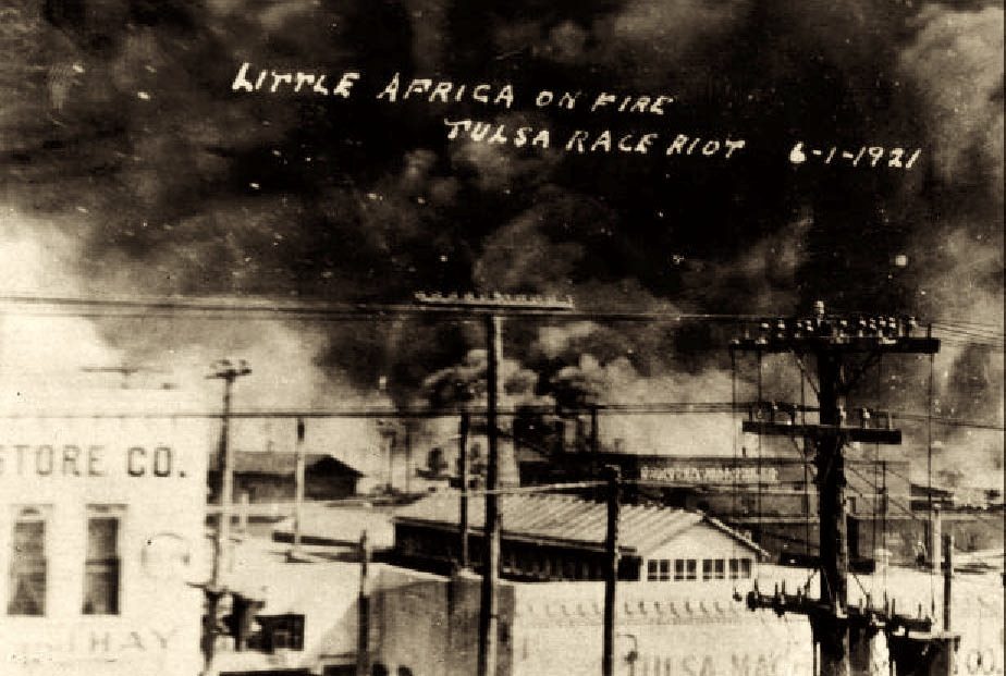 Historic photo of Little Africa on Fire