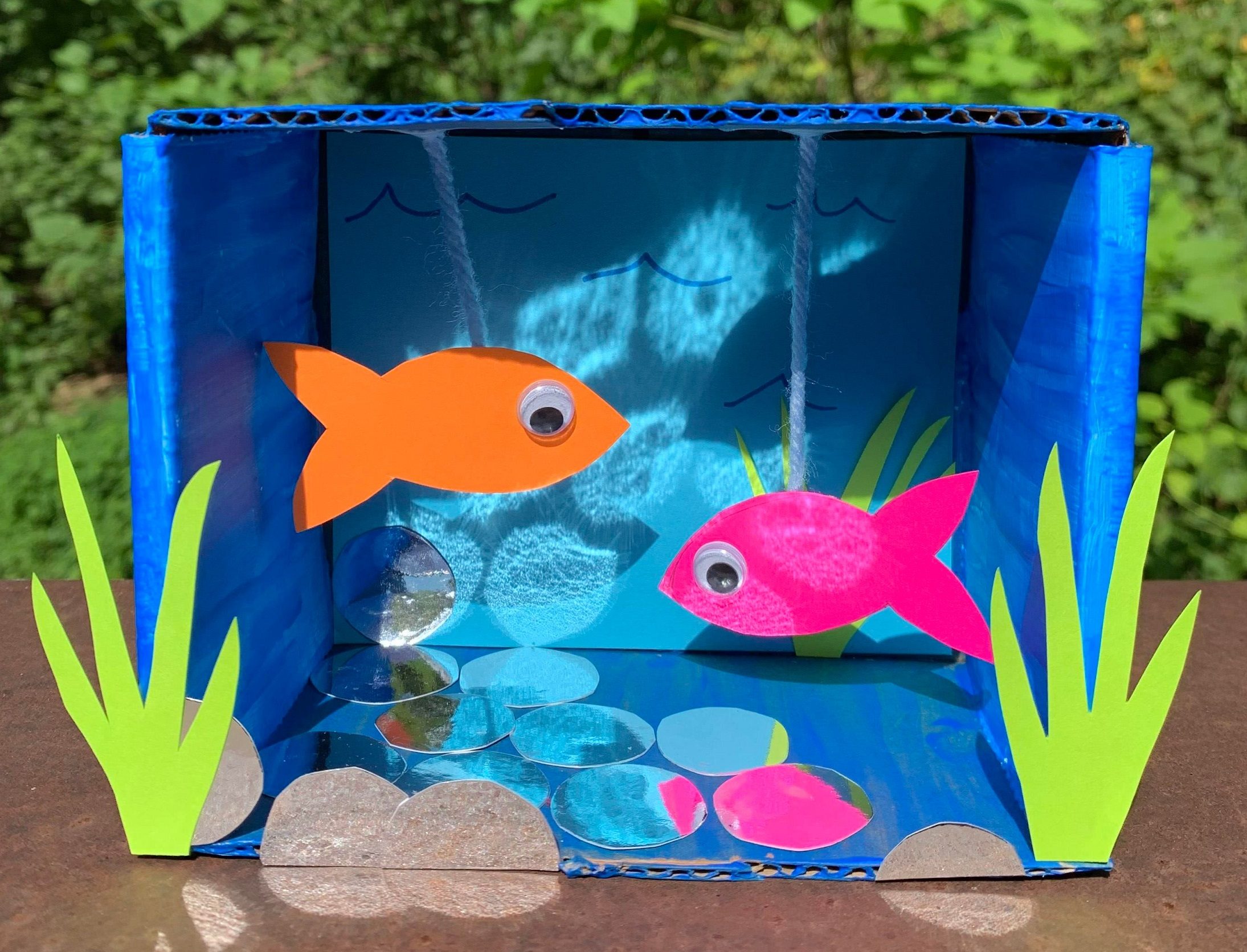 mini aquarium artmaking activity