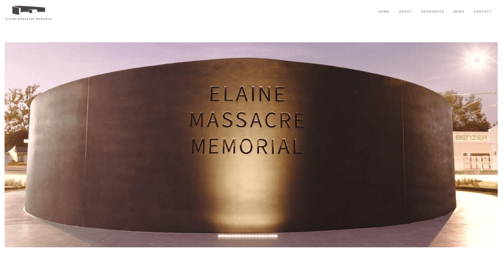 image of the elaine massacre memorial in helena arkansas