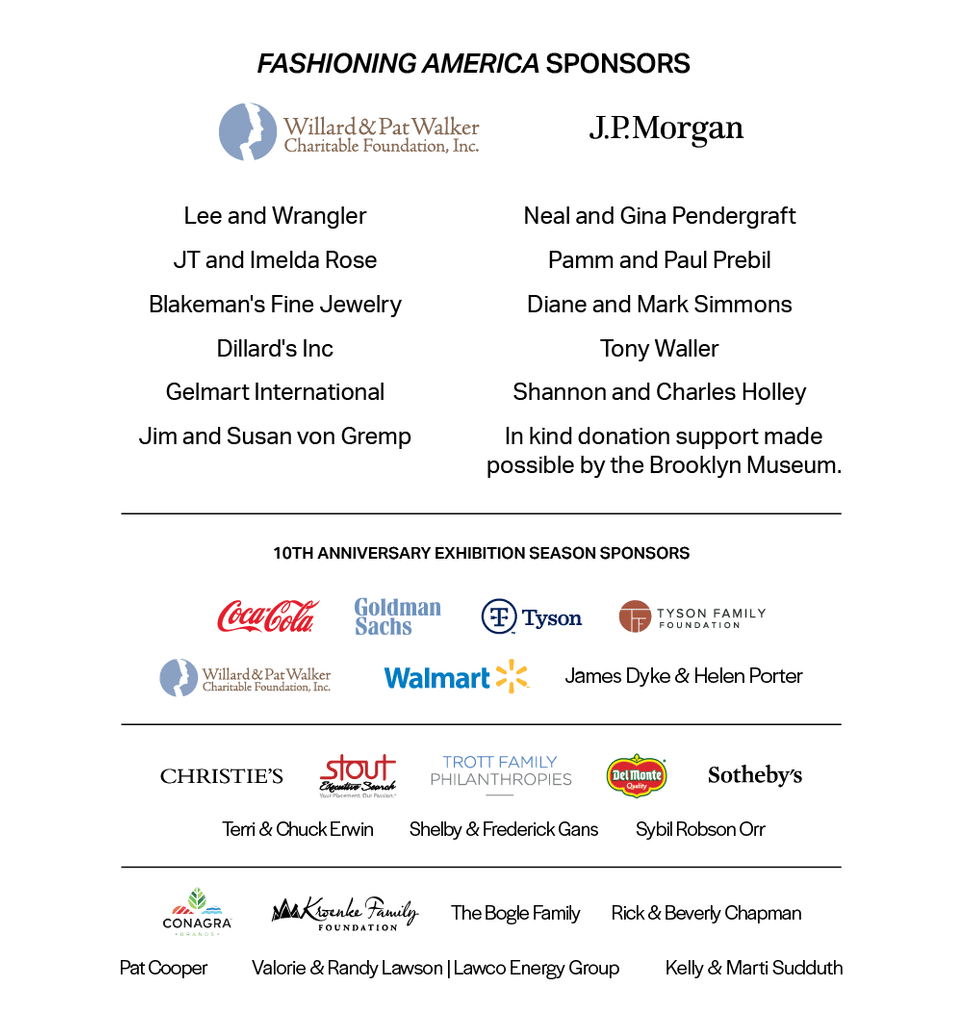 Fashioning America Sponsors
